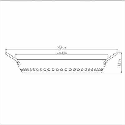 Grelha Tramontina 30cm Alumínio Anodizado Grafite