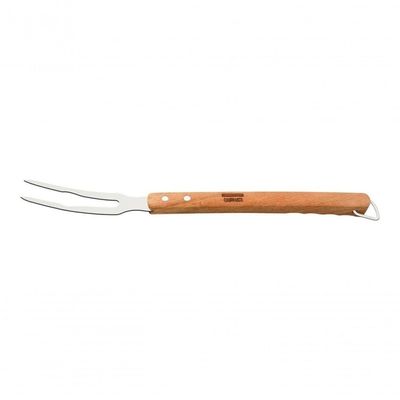 Garfo Trinchante Tramontina Churrasco 49,5cm Lâmina Inox E Cabo De Madeira