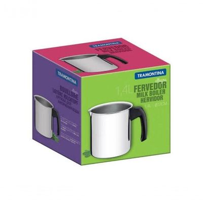 Fervedor Tramontina Allegra Aço Inox E Cabo De Baquelite 12cm 1,4 L