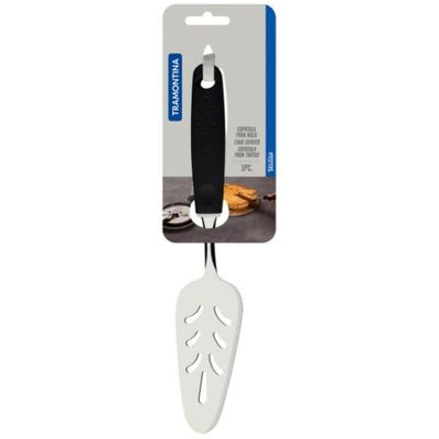 Espátula Para Bolo Tramontina Utilitá Em Aço Inox Preta