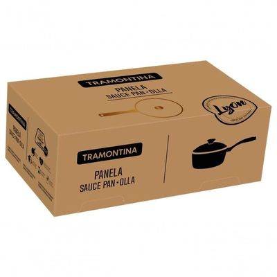 Panela Tramontina Lyon Em Alumínio Com Revestimento Starflon Dourado 20cm
