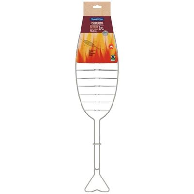 Grelha Tramontina Churrasco 71,3x16,5cm Em Aço Inox