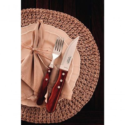 Jogo Para Churrasco Jumbo Tramontina Polywood Vermelho 4 Peças