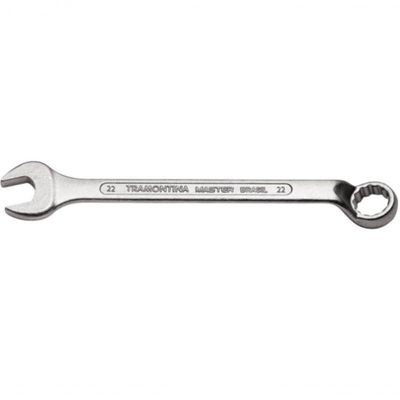 Chave Combinada 22mm Tramontina Master Com Pescoço Corpo Forjado Em Aço Especial Cromado