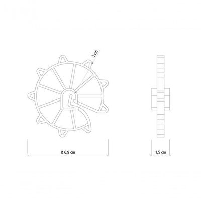 Espaçador Plástico Circular Tramontina Para Ferragens 30mm Saco Com 100 Unidades