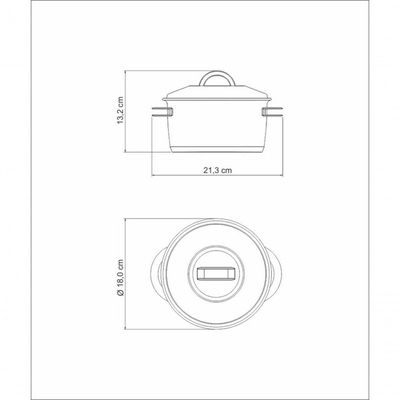 Caçarola Funda Tramontina Solar 16cm Em Aço Inox
