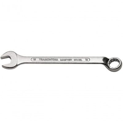Chave Combinada 15mm Tramontina Master Com Pescoço Corpo Forjado Em Aço Especial Cromado
