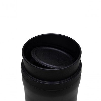 Copo Térmico Tramontina Aço Inox 460 Ml Preto Com Bocal 360°