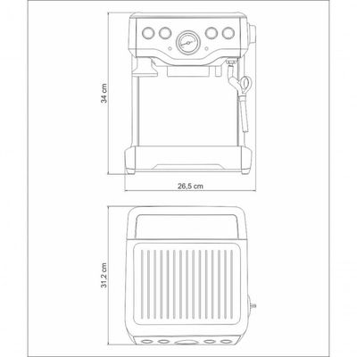Cafeteira Elétrica Tramontina By Breville Express 1,8 Litros 110V