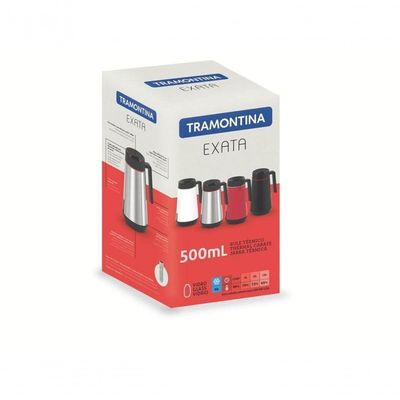 Bule Térmico Tramontina Exata Vermelho Em Aço Inox 500ml