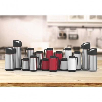 Bule Térmico Tramontina Exata Vermelho Em Aço Inox 1 L