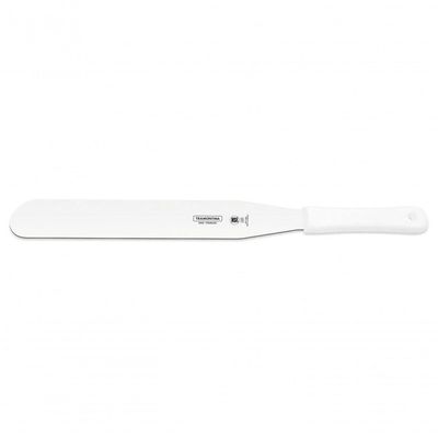 Espátula para Confeiteiro Tramontina Profissional Aço Inox Cabo Polipropileno Branco 14