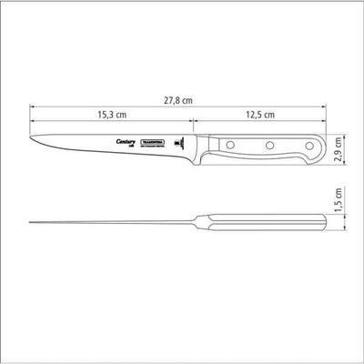 Faca para Desossar Tramontina Century Aço Inox Cabo Policarbonato 6