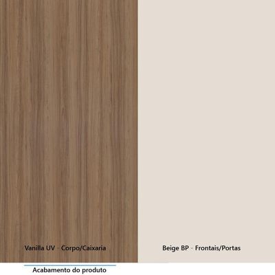 Cozinha Modulada Compacta 5 Peças Com Tampo Aspen Luciane Mó Vanilla/beige