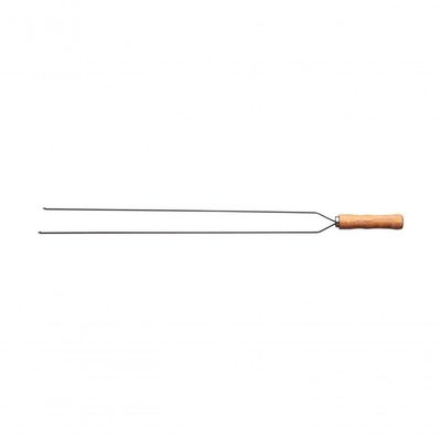 Espeto Duplo Para Churrasco Tramontina Com Lâmina Em Inox E Cabo De Madeira 85cm