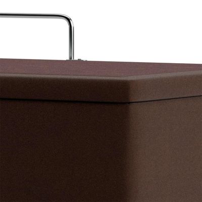 Base Baú Phy Camurça Marrom Solteiro (88x188x39) - Ortobom