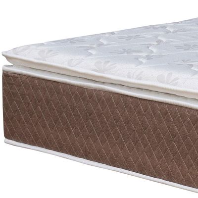Colchão Queen Size Umaflex Berlim com Pillow Top e Molas Ensacadas 30x158x198 cm - Castor/Branco