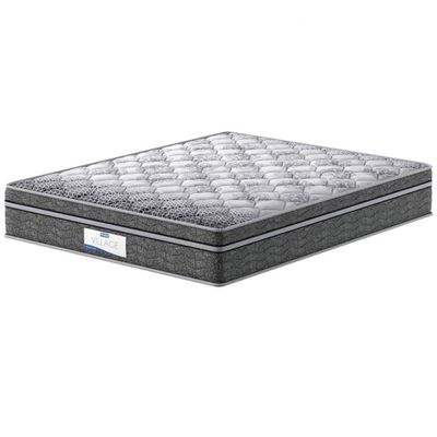 Colchão King Size Probel Village D28 com Molas Ensacadas e Pillow Euro 30x193x203cm - Branco/Preto