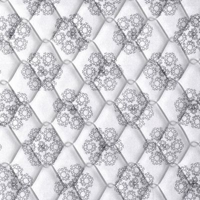 Colchão King Size Probel Village D28 com Molas Ensacadas e Pillow Euro 30x193x203cm - Branco/Preto