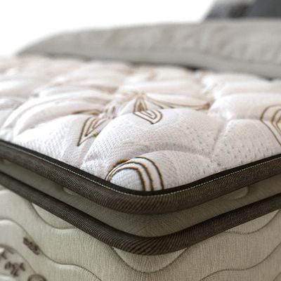Colchão de Casal Probel Fort Comfort D40 com Molas Prolastic e Pillow Top 34x138x188 - Branco/Bege