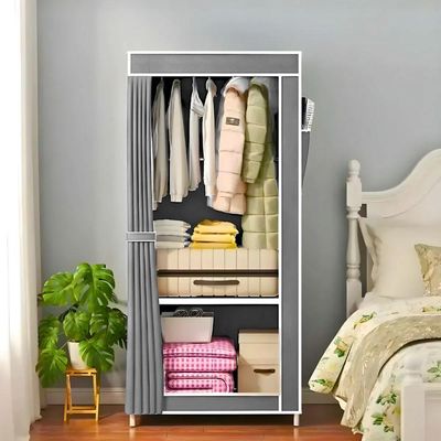 Guarda Roupa Closet Dobrável Organizador Com Capa De Tecido