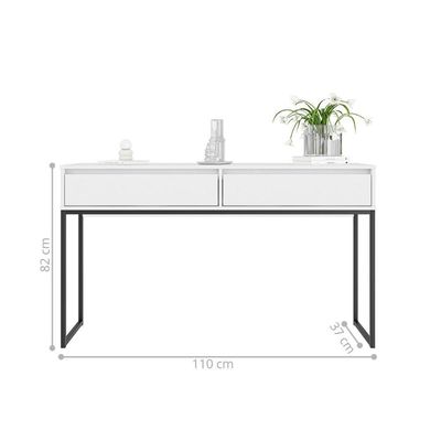 Aparador Metalic Pés Em Metal Estilo Industrial Sala Estar Branco