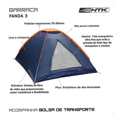 Barraca Panda Iglu 3 Pessoas - Azul