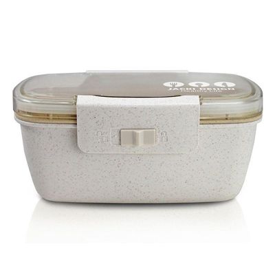 Pote Marmita Ecológica Com Divisória 800ml Jacki Design Creme