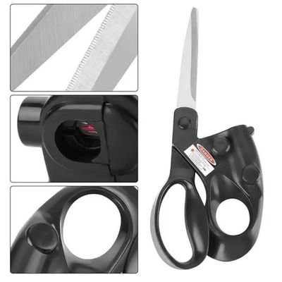 Tesoura Com Mira Laser Para Corte Preciso De Tecidos, Papéis, Patchwork E Artesanato Multiuso