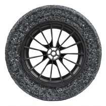 Roda Plástica 8" Para Carrinho De Mão Tramontina Com Pneu Maciço Em Borracha Macia