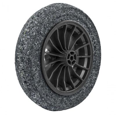 Roda Plástica 8" Para Carrinho De Mão Tramontina Com Pneu Maciço Em Borracha Macia