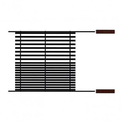 Grelha Tramontina Churrasco Black 74,1x44,2cm Em Aço Carbono E Cabos De Madeira