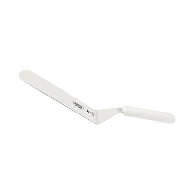 Espátula para Frituras Tramontina Profissional Aço Inox Cabo Polipropileno Branco 9x3