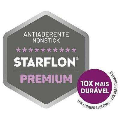 Caçarola Tramontina Mônaco Induction Starflon Premium Preto 24cm