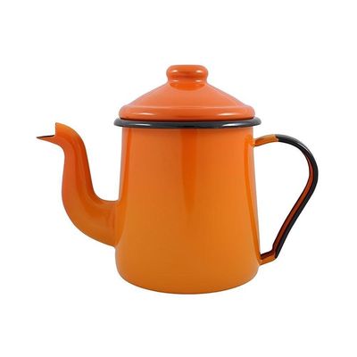 Conjunto Para Café Esmaltado 9 Peças Laranja Ewel