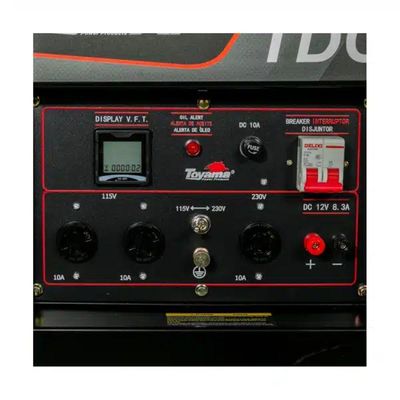 Gerador Diesel 2,2 Kva Monofásico Bivolt 115-230v Partida Manual Tdg2500xp Toyama