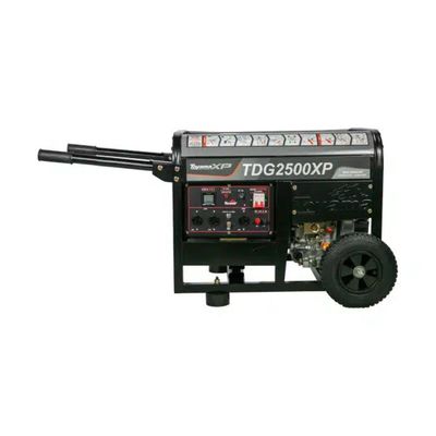Gerador Diesel 2,2 Kva Monofásico Bivolt 115-230v Partida Manual Tdg2500xp Toyama