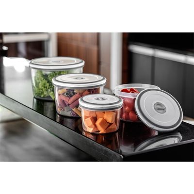 Conjunto de Potes Herméticos Redondos Electrolux em Polipropileno – 4 Peças