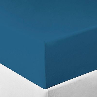 Lençol Tecebem Casal Malha C/ Elástico Liso 138mx188mx30cm Mediterrâneo