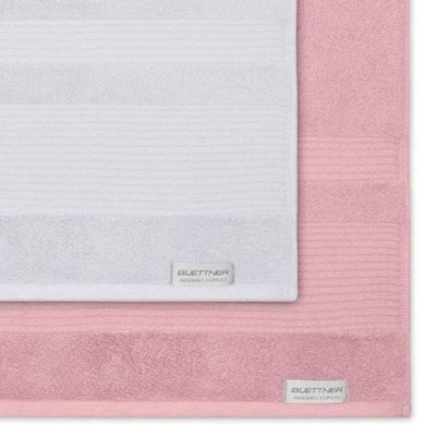 Jogo De Toalha Buettner Algodão Egípcio Nobre 5 Peças Aliance Dusty Rose E Branco