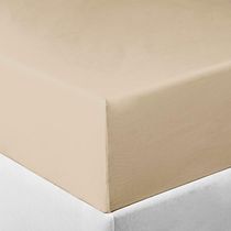 Lençol Tecebem Casal Malha C/ Elástico Liso 138mx188mx30cm Trigo