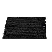 Tapete Buettner Microfibra Antiderrapante Chenille Ginko 40cmx60cm Preto