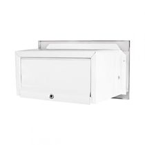 Mini Caixa De Correio Carta Inox Polido Brilhante Espelhada Compacta 20 Cm Profundidade