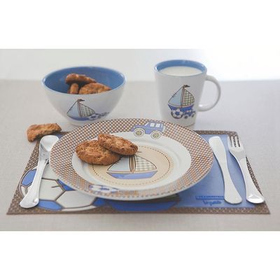 Conjunto Talheres Infantil Tramontina Le Petit Menino Inox - 3 Peças