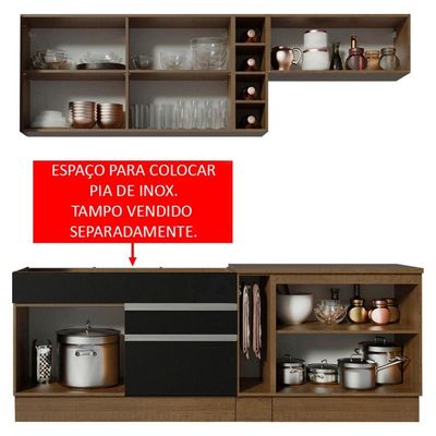 Cozinha Completa Parma com Armário e Balcão Madesa