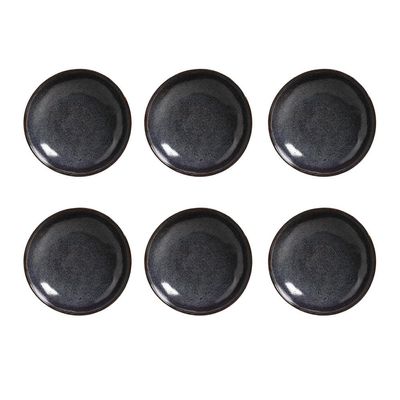 Conjunto de Pratos Fundos Porto Brasil Bio Titanium com 6 Peças - Azul