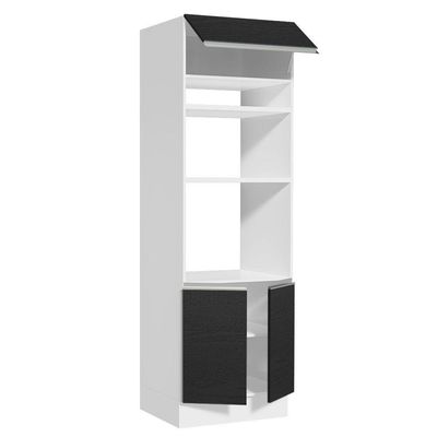 Torre Quente Glamy 3 Portas Branco e Preto Madesa
