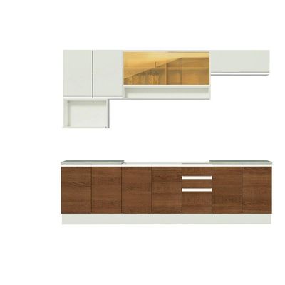 Cozinha Completa Genova Armário e Balcão Linear Madesa