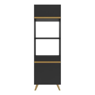 Paneleiro 2 Portas Para Forno E Microondas Veneza Gb Fg3679 Preto