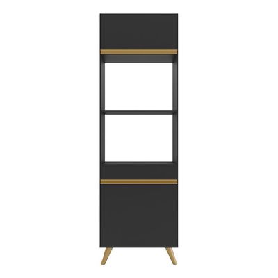Paneleiro 2 Portas Para Forno E Microondas Veneza Gb Fg3679 Preto